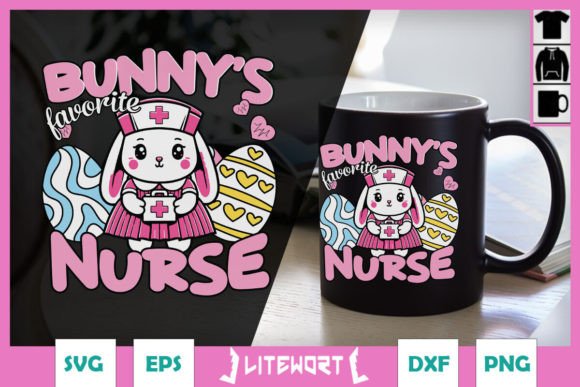 Bunny's Favorite Nurse SVG: Easter Graphics & Crafts