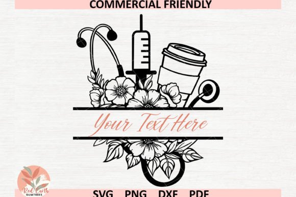 Floral Nurse SVG: Premium Graphics for Crafts