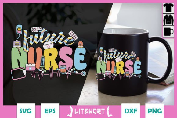 Future Nurse SVG: Retro Graphics for Crafts & Blogs
