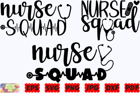 Nurse Squad SVG: Fresh Graphics for Crafts & Blogs