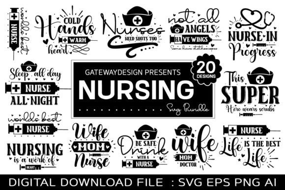 Nurse SVG Bundle: Essential Graphics for Crafts
