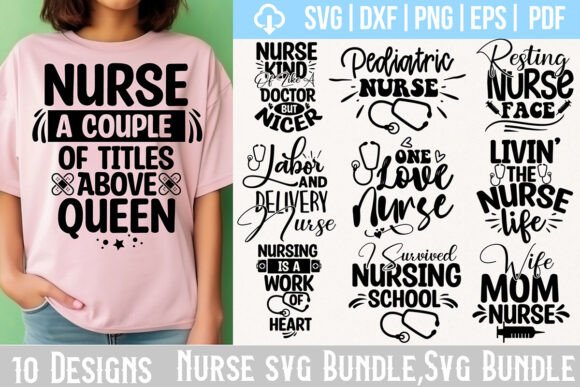 Nurse SVG Bundle: Graphics for Crafts & Branding