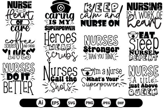 Nurse SVG Bundle: Graphics for Crafts & Branding