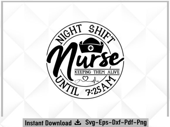 Nurse SVG Gift Vector Design for Crafts & Graphics