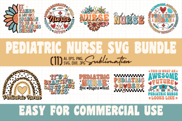 Pediatric Nurse SVG PNG Bundle: A Designer's Review
