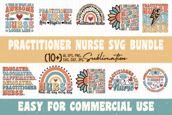 Practitioner Nurse Bundle: Graphics for Crafts & Blogs