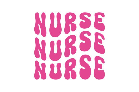 Retro Pink Nurse Graphics for Crafts & Sales