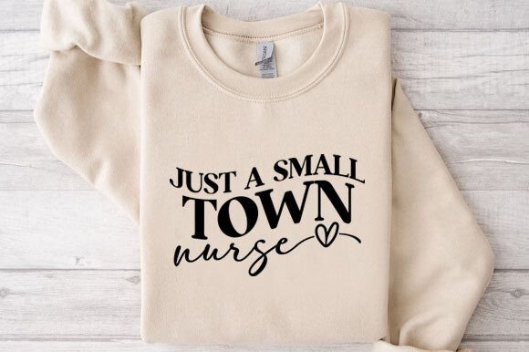 Small Town Nurse SVG for Crafts and Graphics